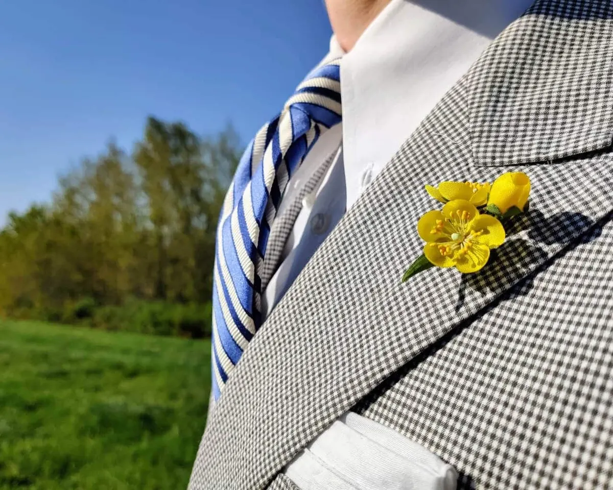 Boutonnière Butterblume 3er (Caltha palustris) - Ansicht 4
