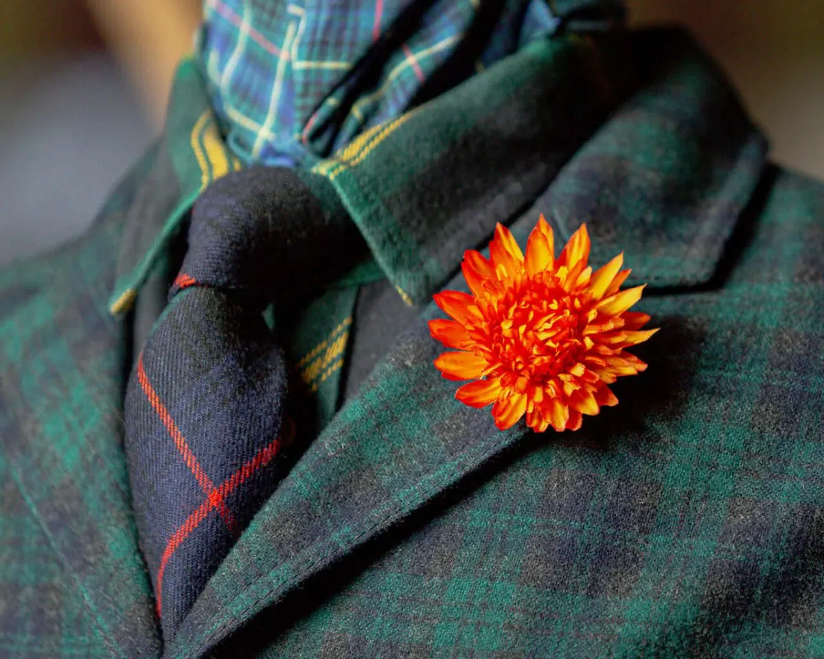 Boutonnière Chrysantheme Orange (Chrysanthemum flammea aurantiaco) - Ansicht 4