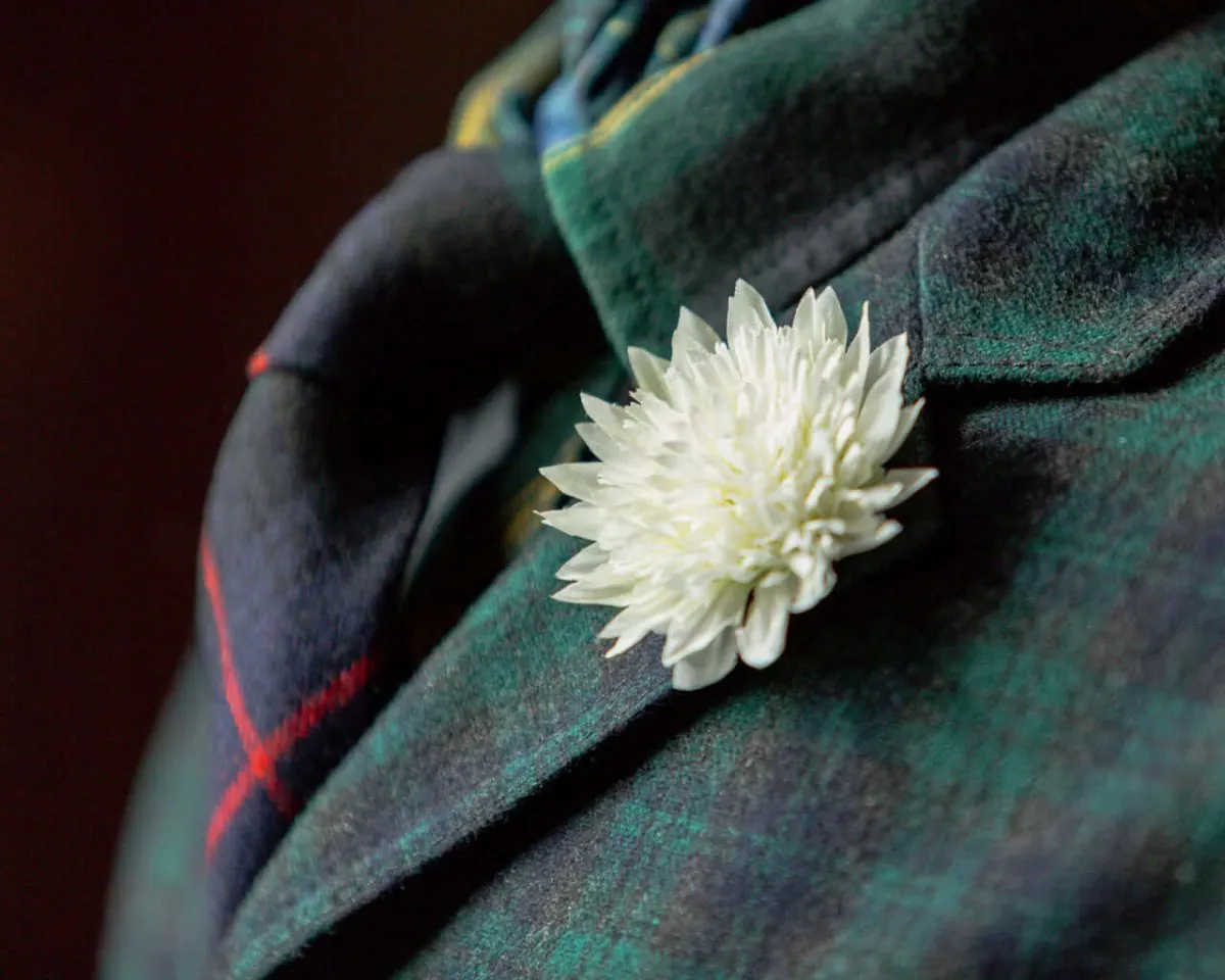 Boutonnière Chrysantheme Weiß (Chrysanthemum album) - Ansicht 4