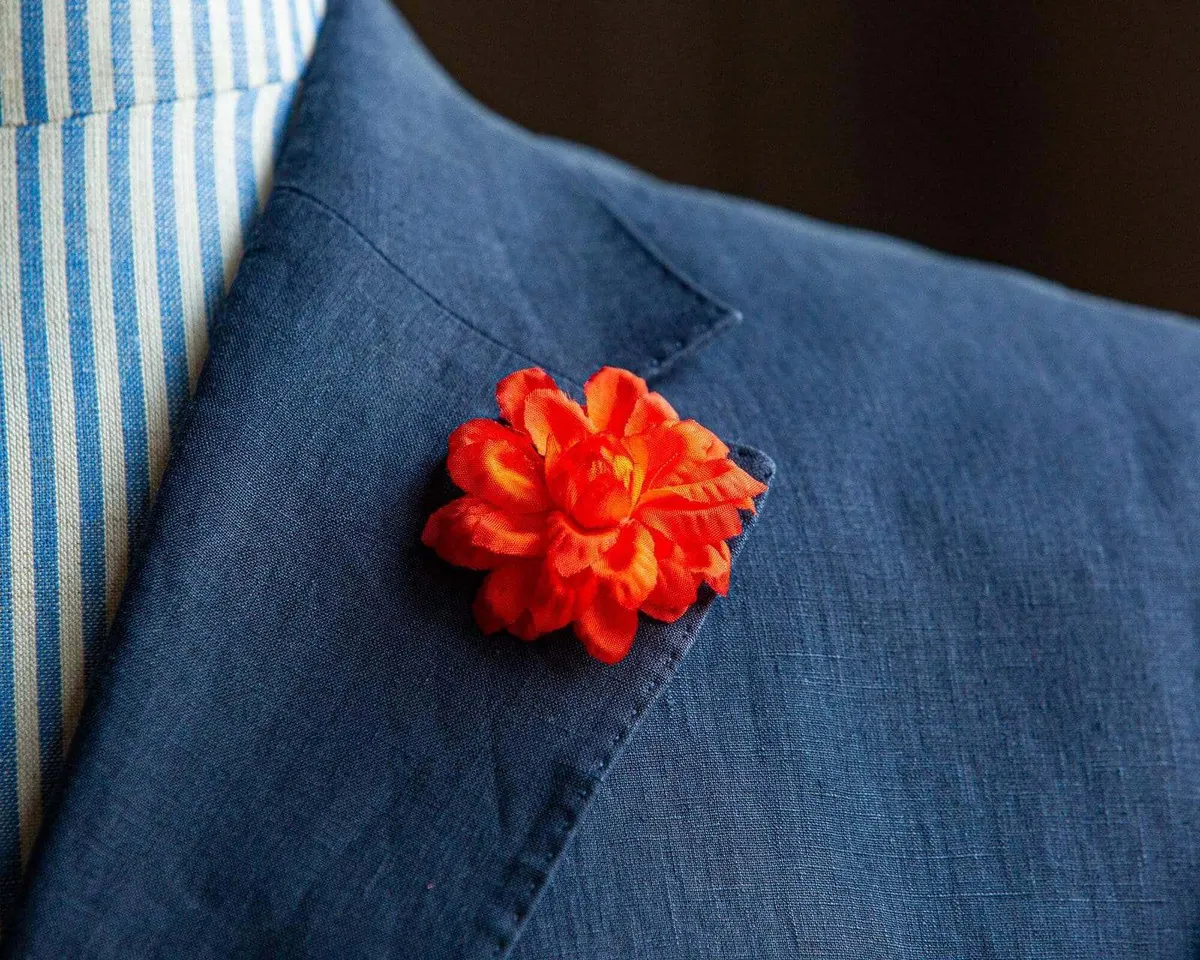 Boutonnière Dahlie Orange (Dahlia clara aurantiaco) - Ansicht 7
