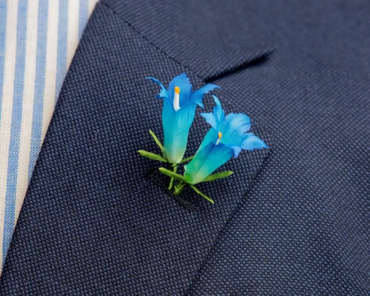 Boutonnière Enzian 2er (Gentianaceae)