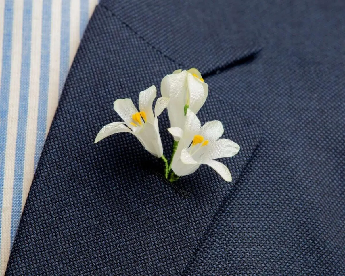 Boutonnière Hyazinthe Weiß 3er (Hyacinthus album)