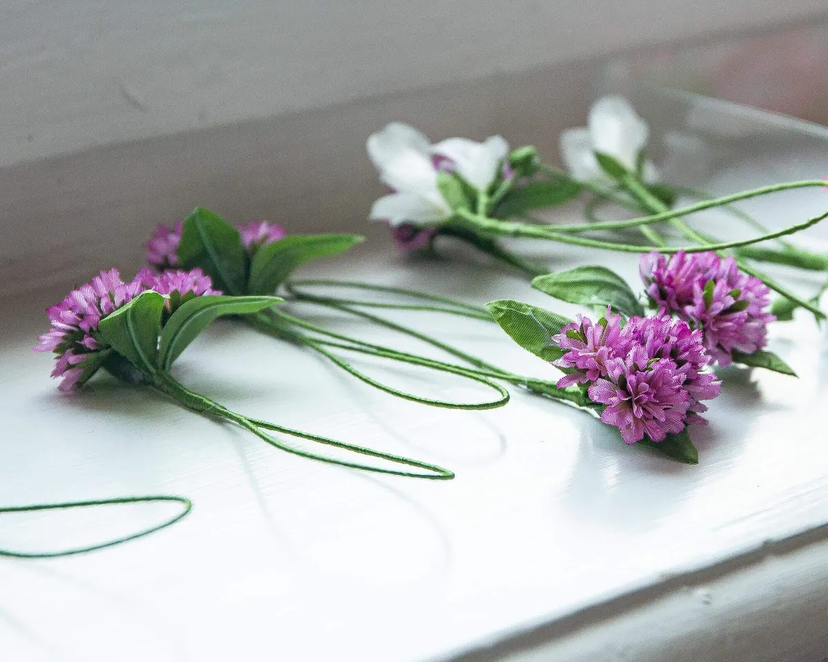 Boutonnière Klee Magenta 3er (Trifolium magentum) - Ansicht 10