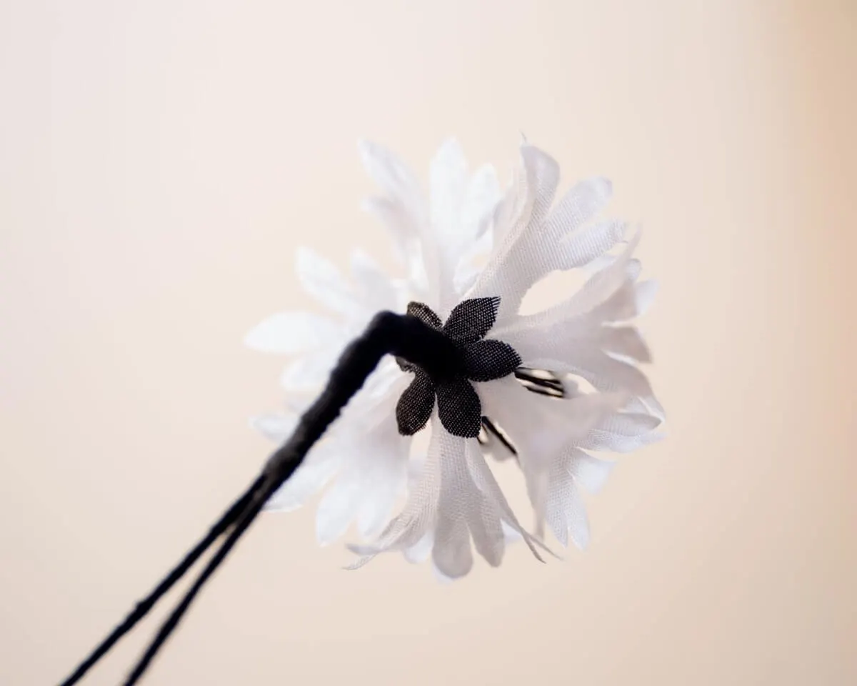 Boutonnière Kornblume Weiß (Cyanus segetum) - Ansicht 3