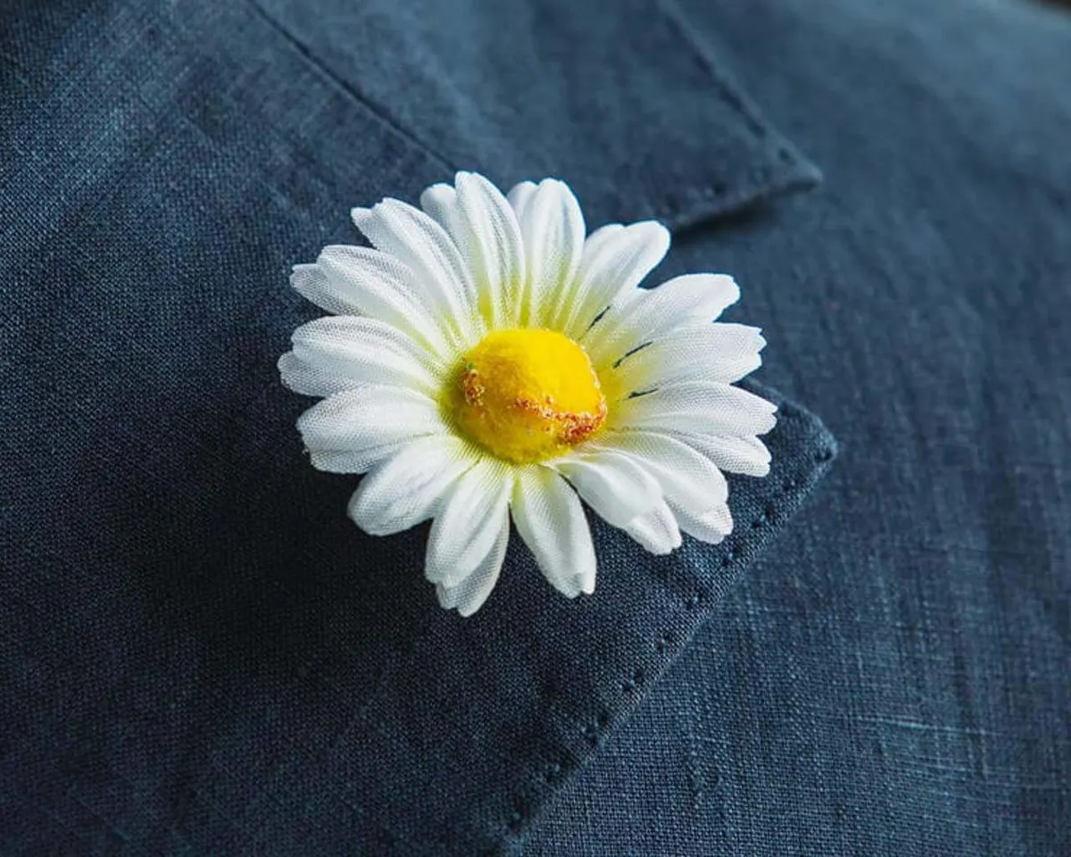 Boutonnière Margerite Groß (Leucanthemum) - Ansicht 8