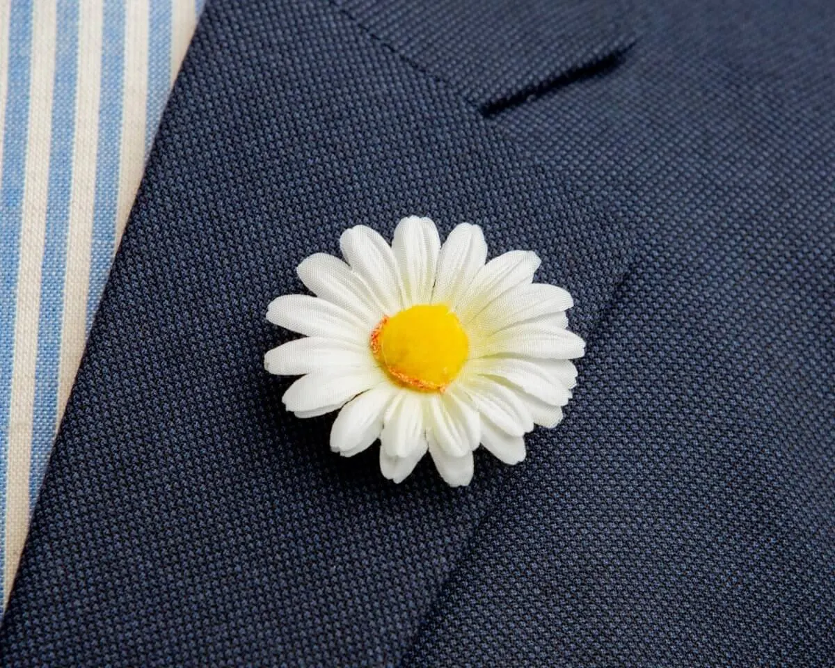 Boutonnière Margerite Groß (Leucanthemum)