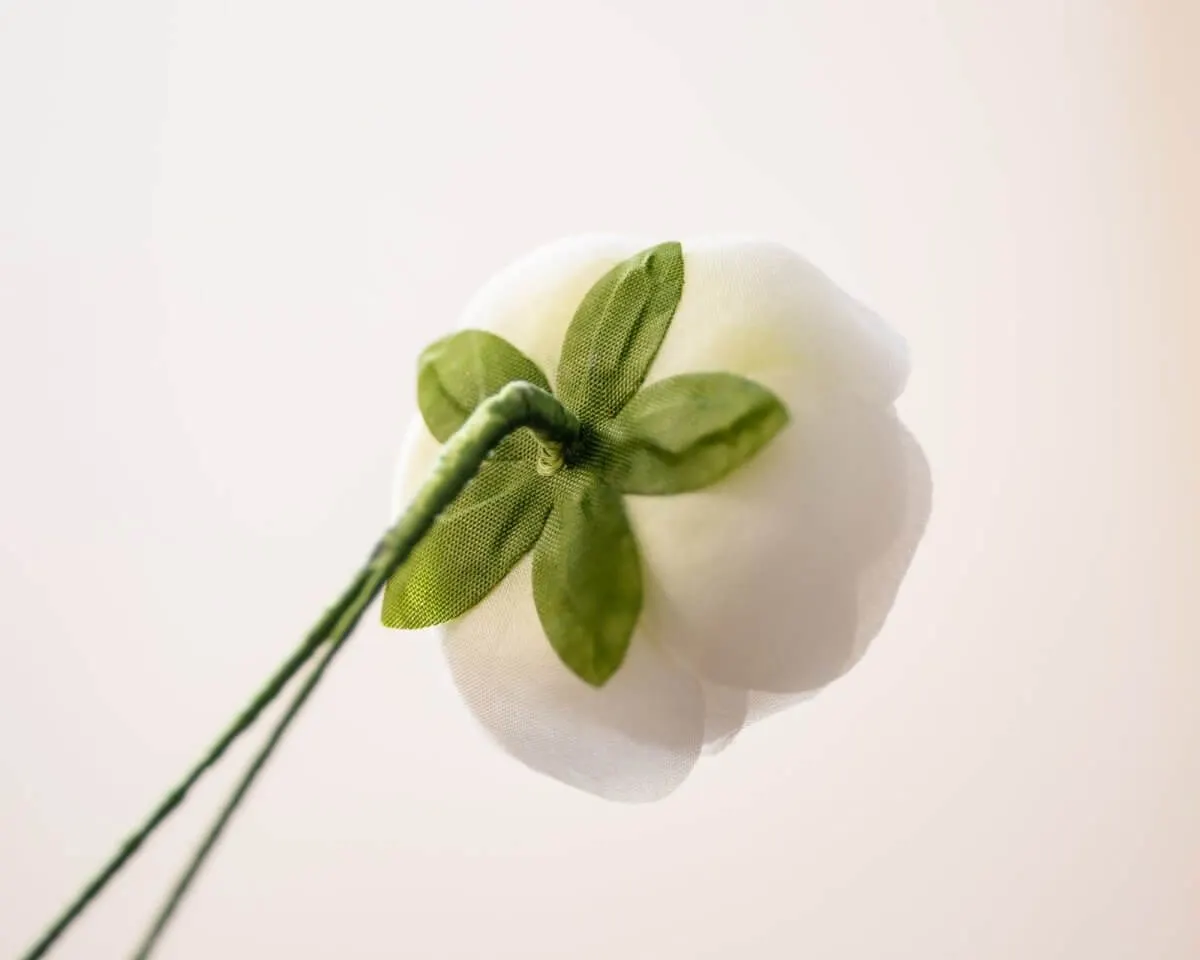 Boutonnière Ranunkel Weiß (Ranunculus) - Ansicht 3