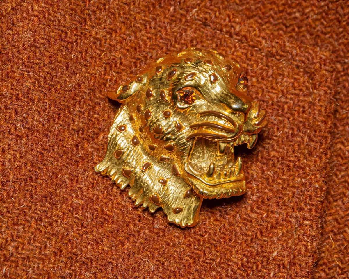 Brosche Pantherkopf a