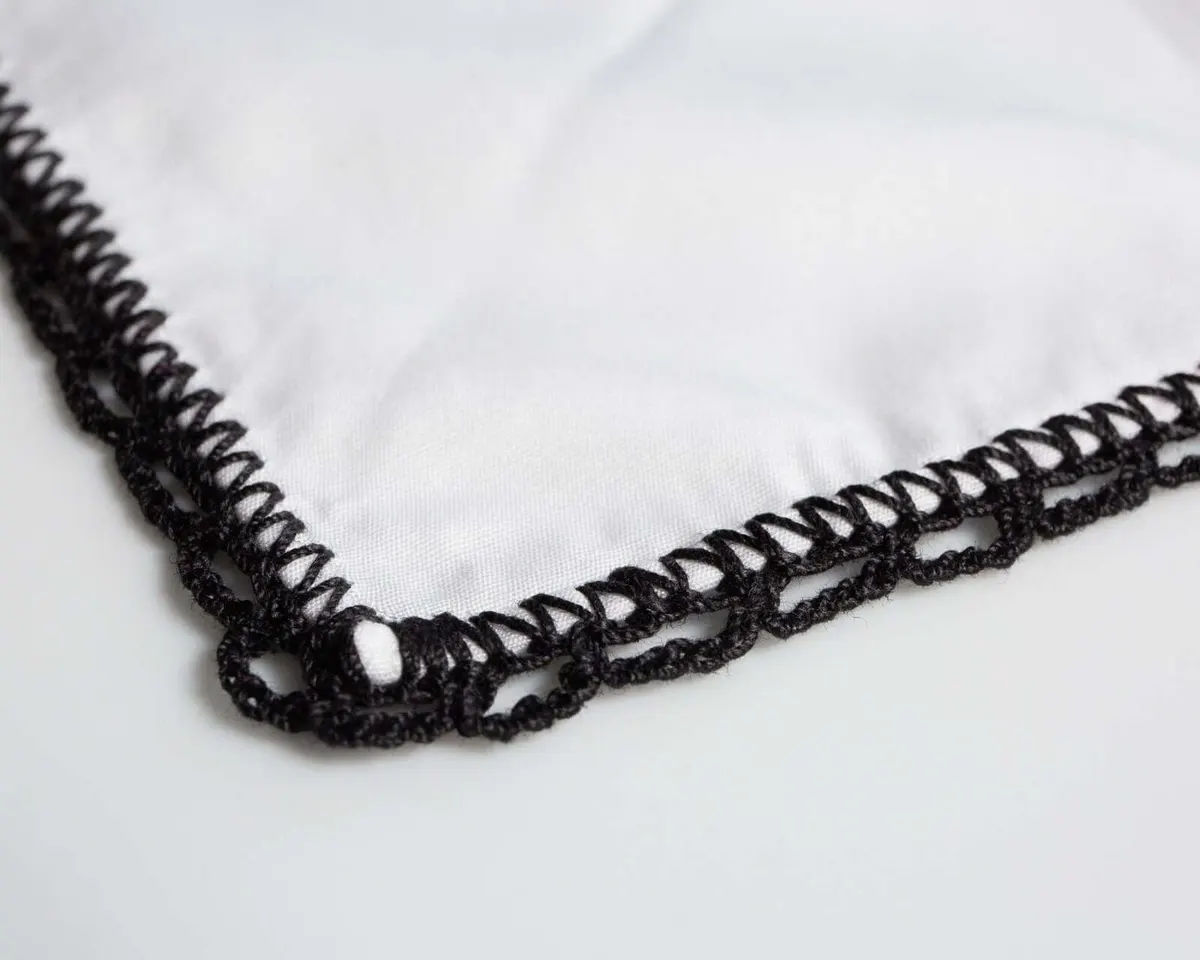 Einstecktuch Crochet Black - Ansicht 2