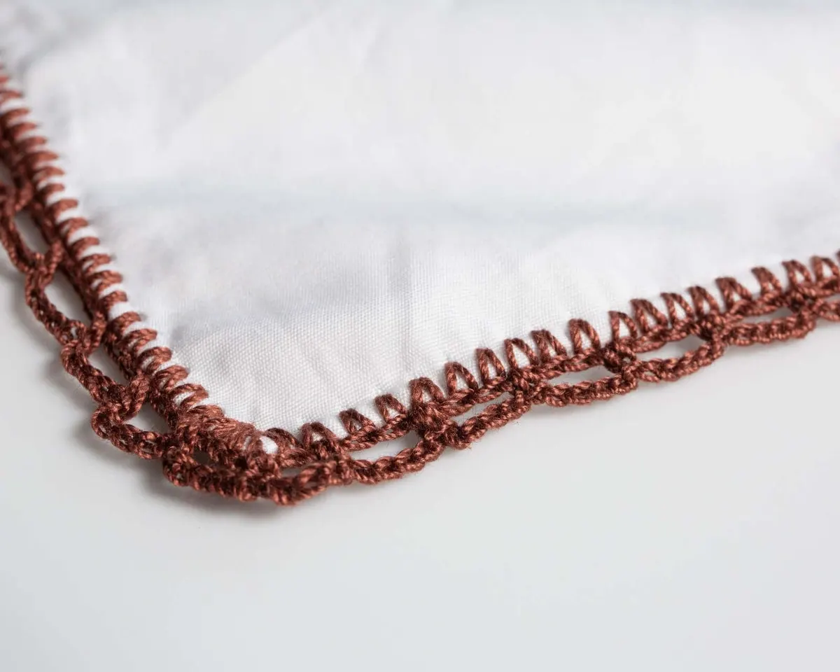 Einstecktuch Crochet Brown - Ansicht 2