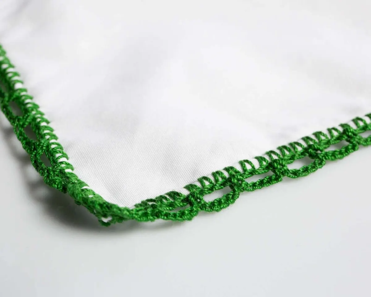 Einstecktuch Crochet Green - Ansicht 2