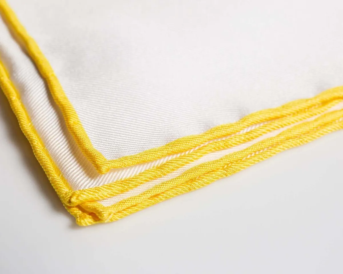 Einstecktuch Seide Yellow - Ansicht 2