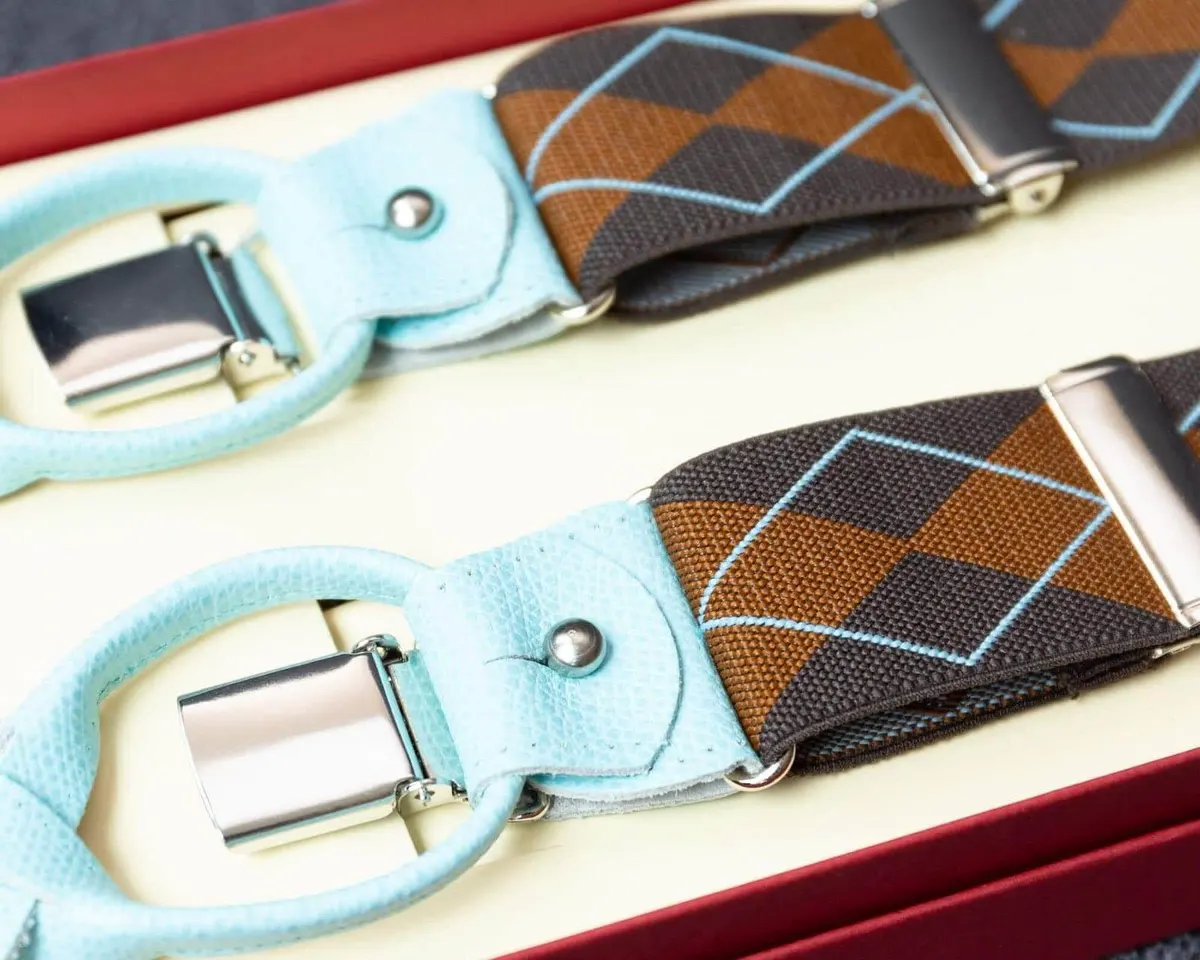 Hosenträger Flex Argyle Brown Combine