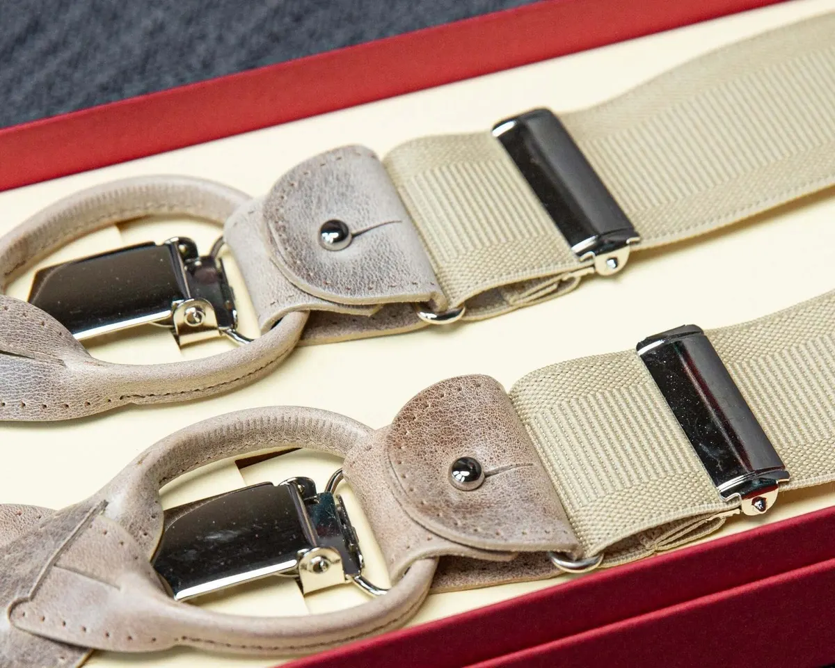 Hosenträger Flex Plain Beige Combine