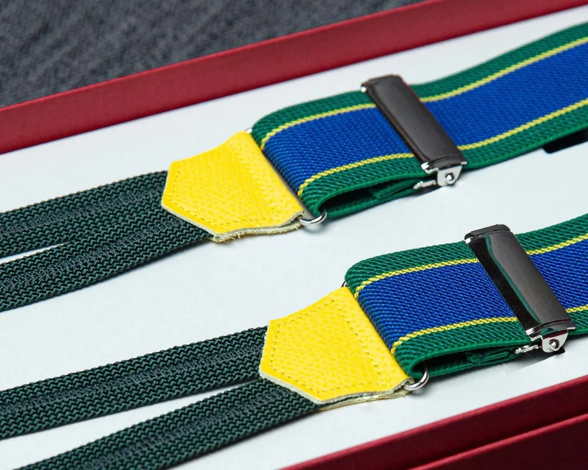 Hosenträger Flex Regiment Blue Green Classic