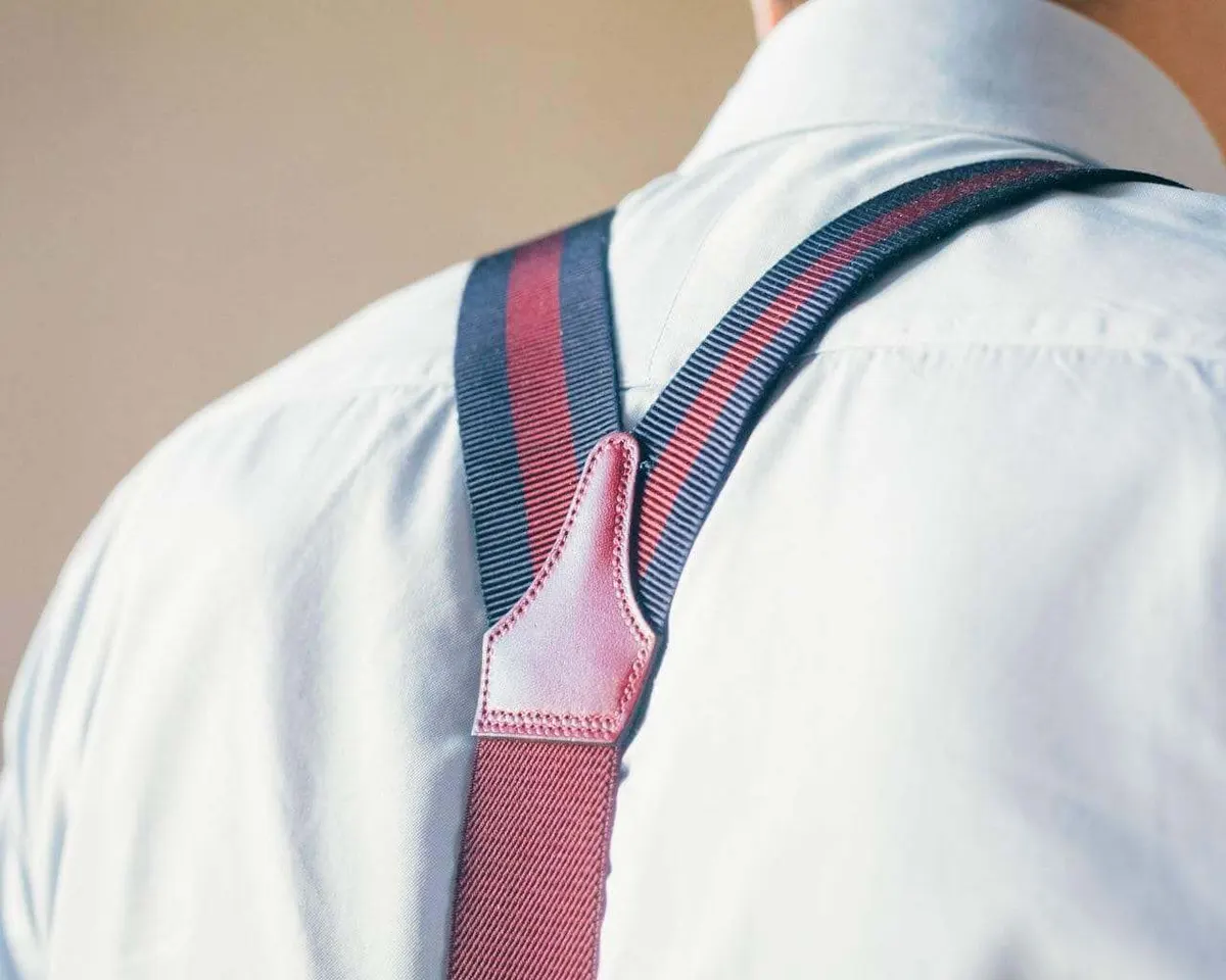 Hosenträger Ripsband Claret Combine - Ansicht 3