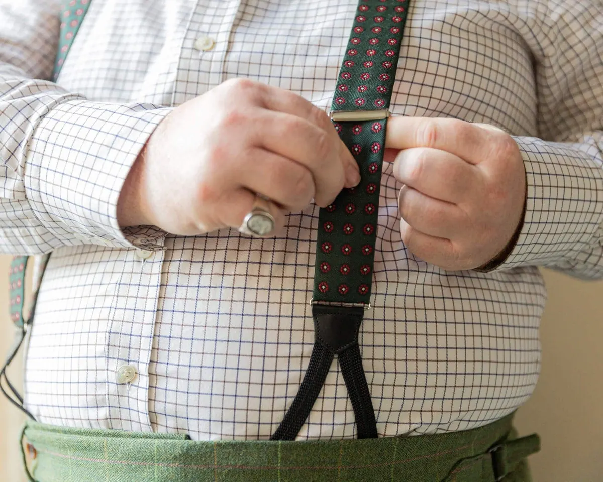 Hosenträger Seide Cravat Green Classic b - Ansicht 2