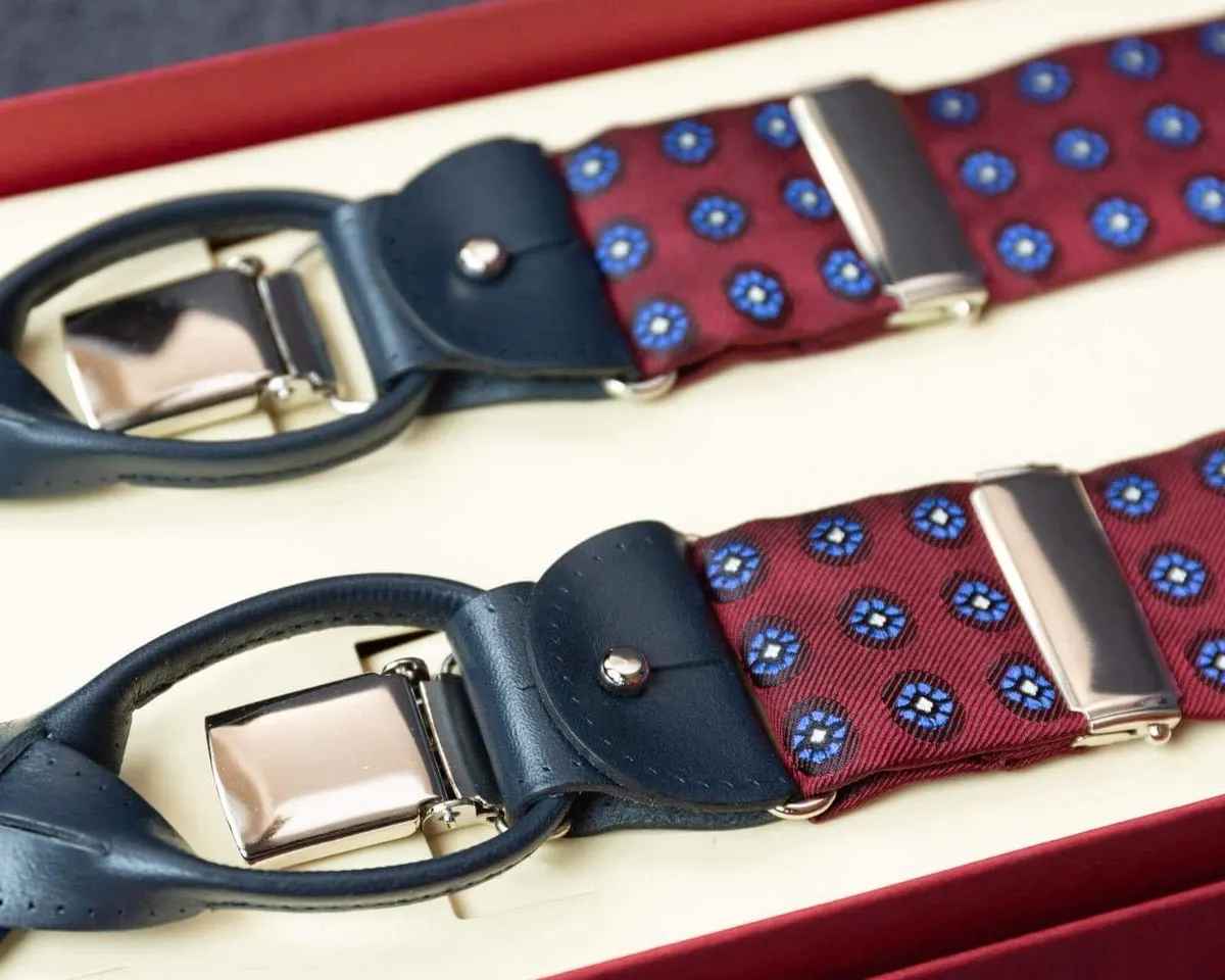 Hosenträger Seide Cravat Red Combine