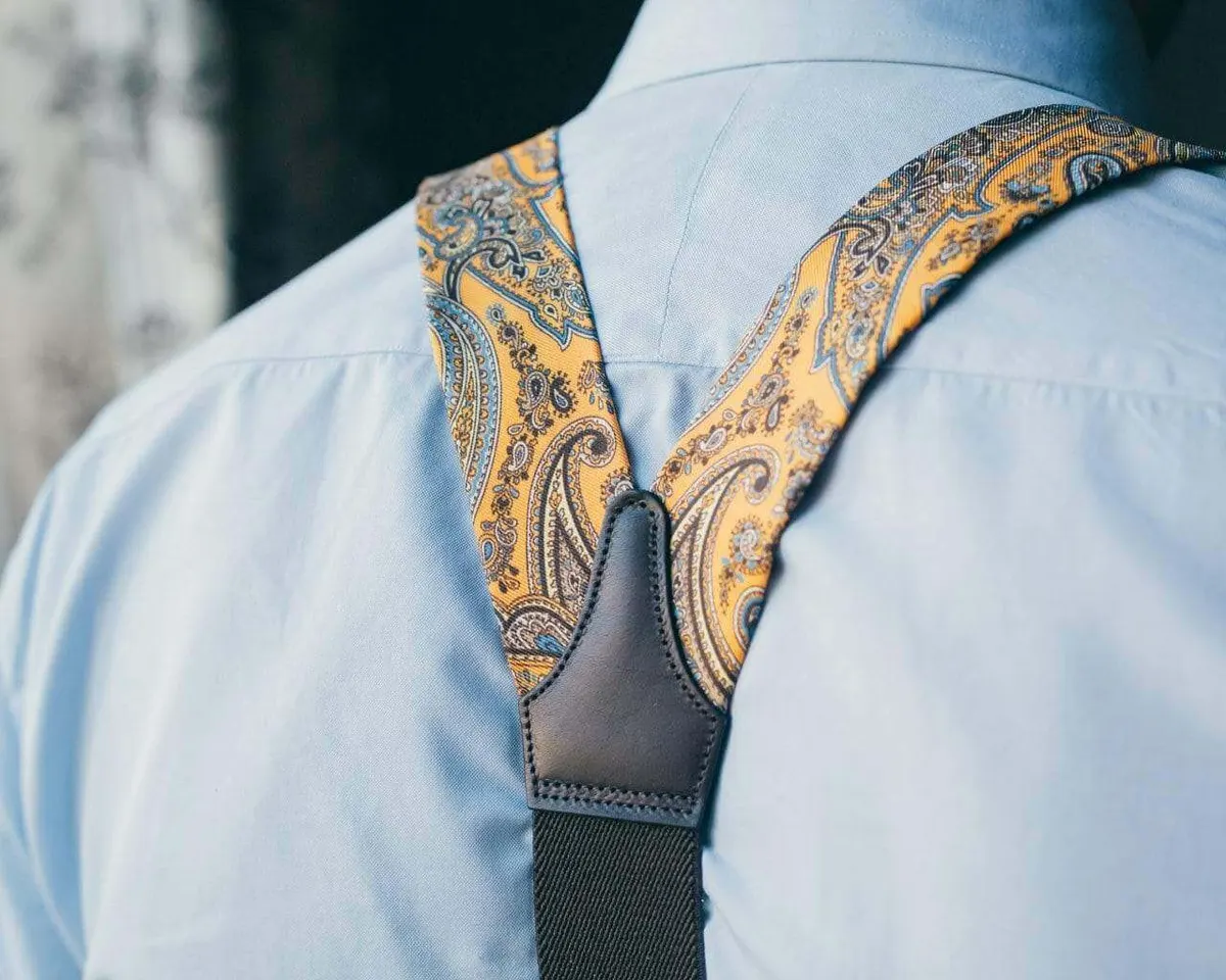 Hosenträger Seide Paisley Ochroid Combine - Ansicht 4