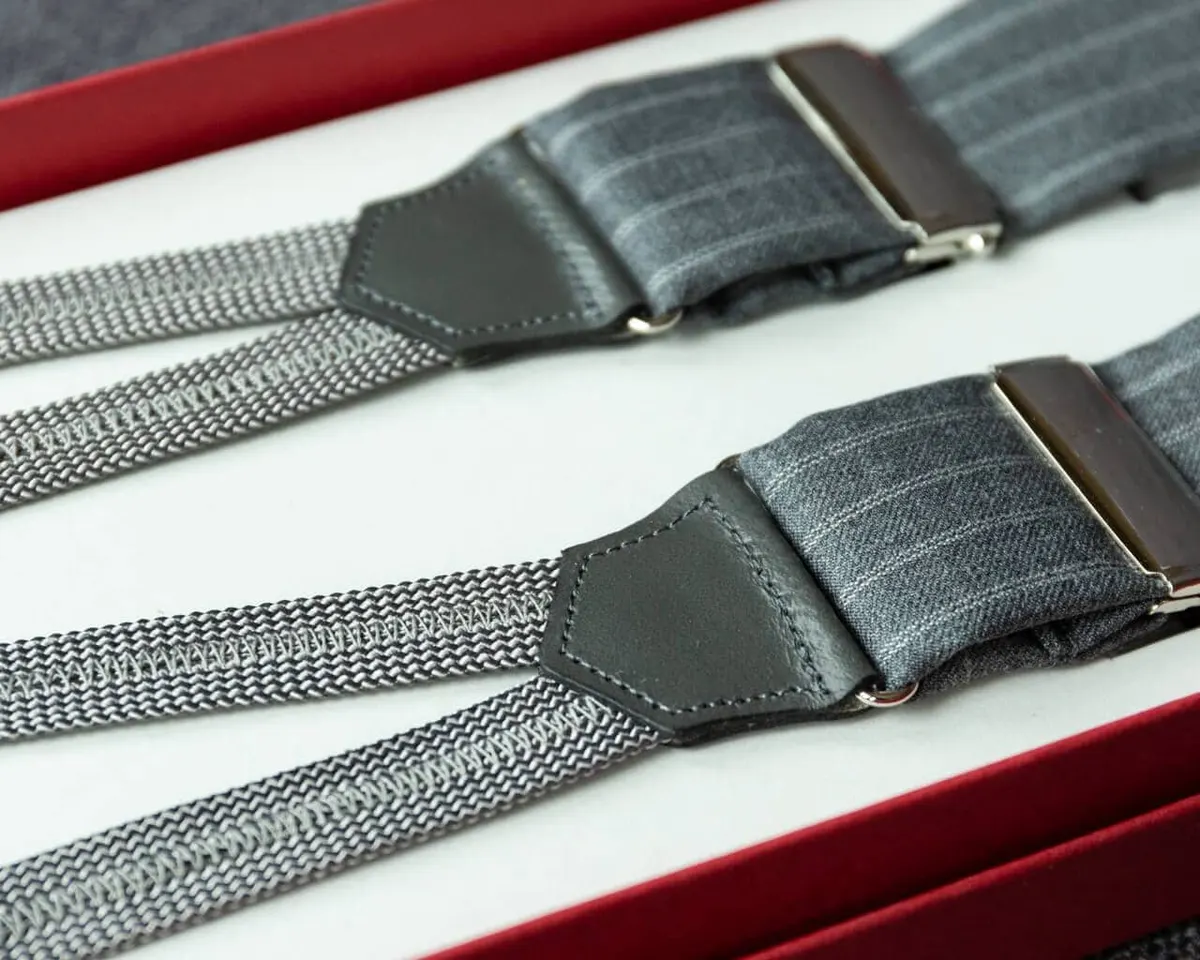 Hosenträger Wolle Greystripe Classic