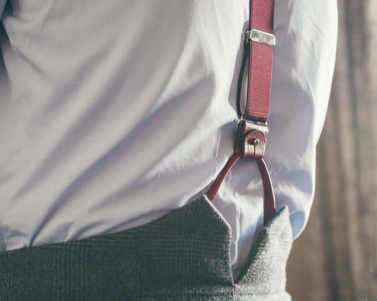 Hosenträger Ripsband Claret Combine - Ansicht 4