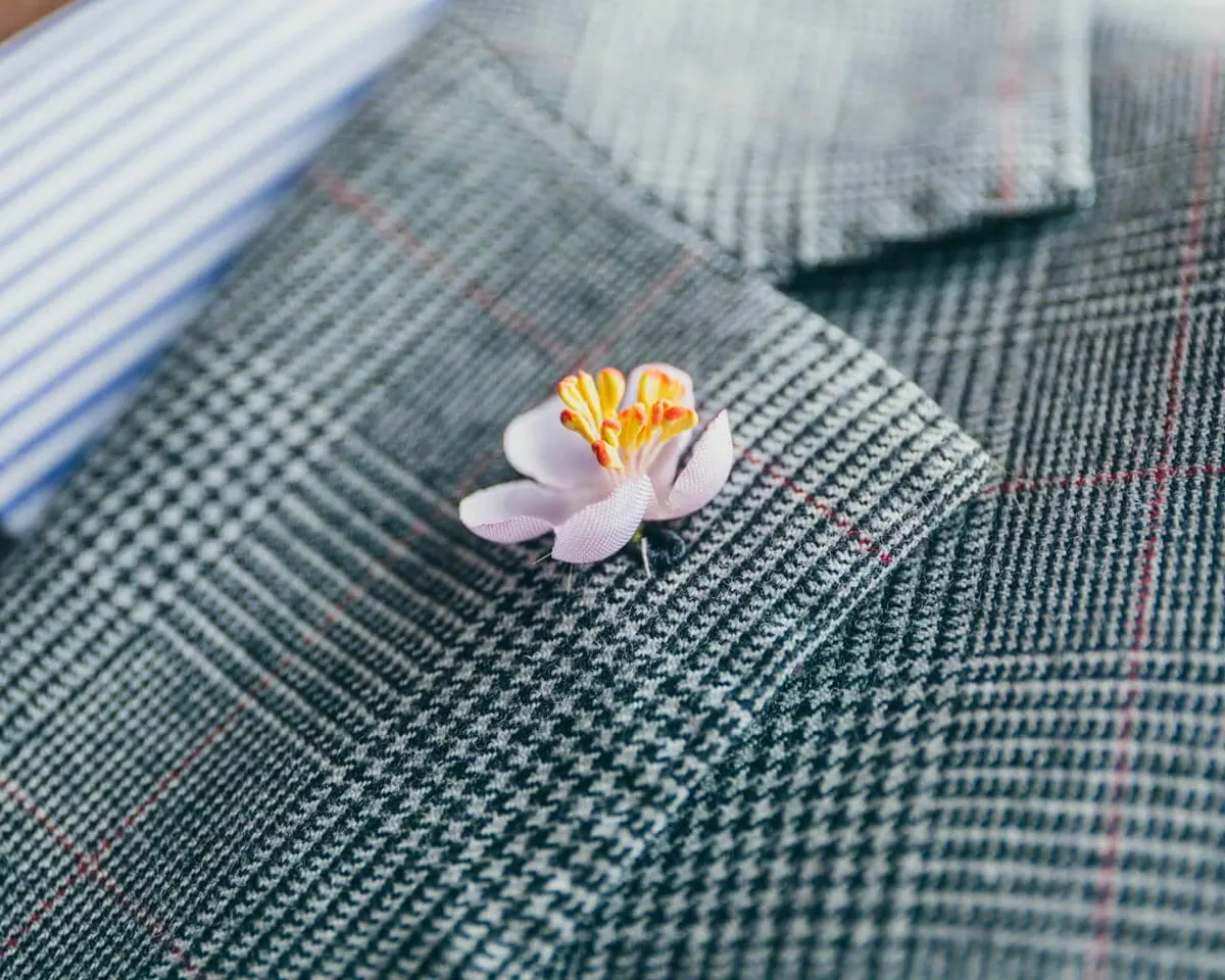 Boutonnière Kirschblüte Rosa Mini (jap. sakura) - Ansicht 6