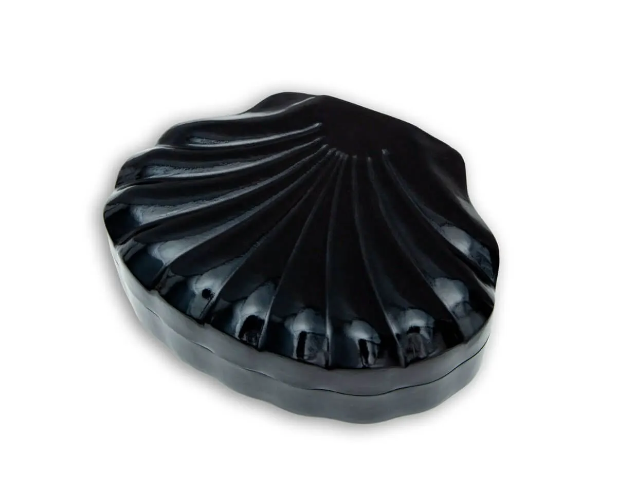 Schmuckschatulle Muschelform Nero