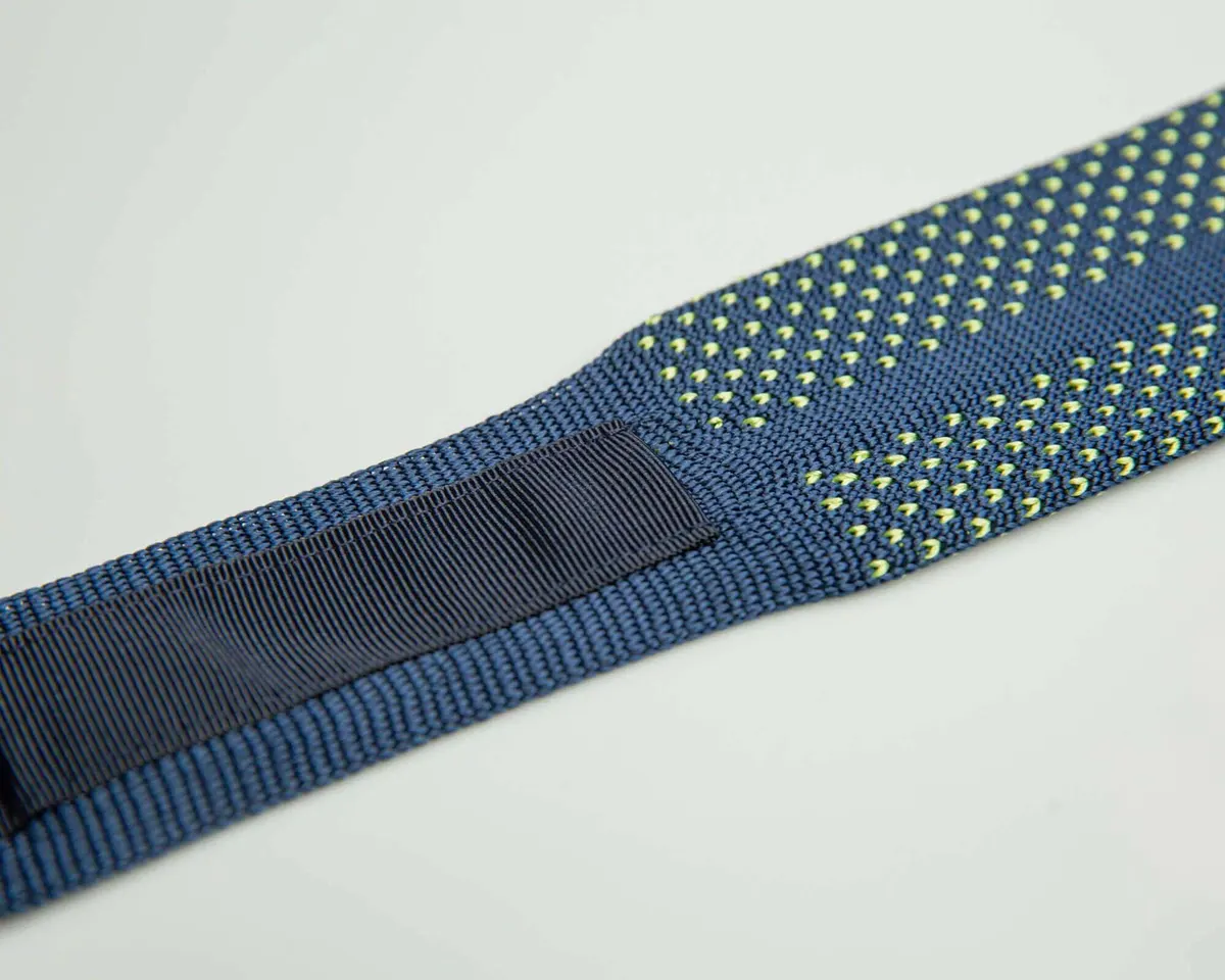 Strickkrawatte Puntino Navy / Mela - Ansicht 3