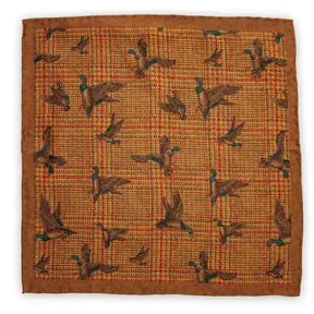 Pocket square Jungle Brown - representative image, shown here: Pocket square Hunter Brown