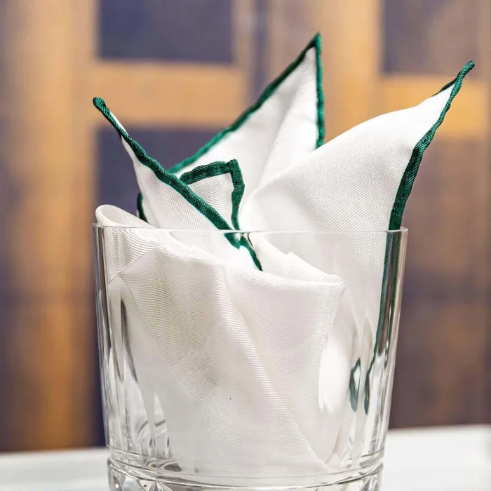 Pocket square silk lilac - representative image, shown here: Pocket Square Silk Green