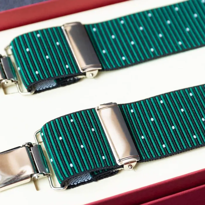 Suspenders Flex Dots Blue Clips - representative image, shown here: Suspenders Flex Thin Stripes Brown Clips