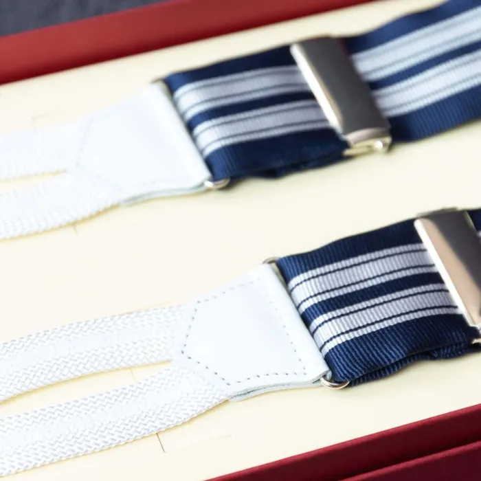 Suspenders Regimental Silver Classic b - representative image, shown here: Suspenders Regimental Silver Classic