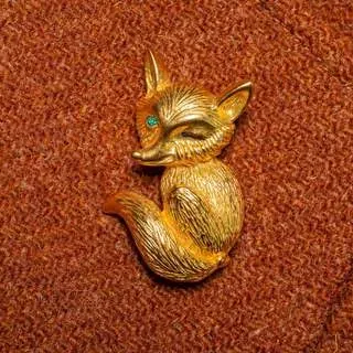 Brooch Fox b - representative image, shown here: Brosche Fuchs d