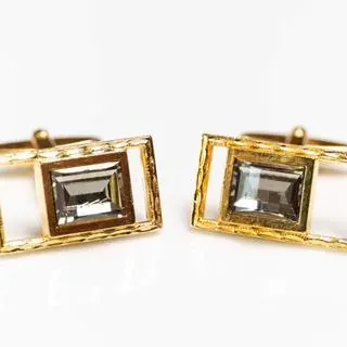 Cufflinks rectangle d - representative image, shown here: Manschettenknöpfe Rechteck e